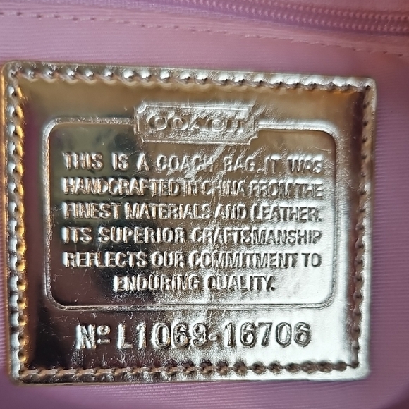 Coach 2010 Poppy Glam Metallic Gold and Tan Tote Bag - Picture 12 of 16